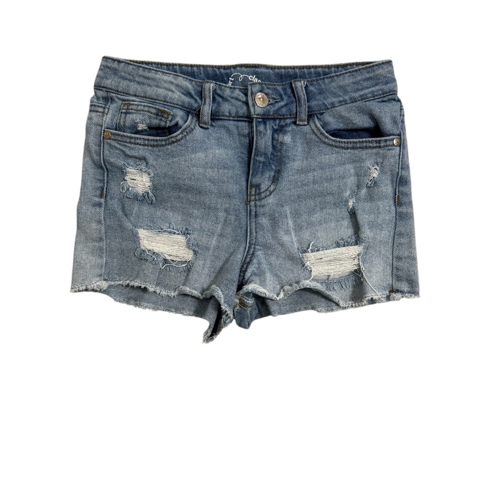 art class Light Wash Distressed Denim Shorts Girls Size 10-12